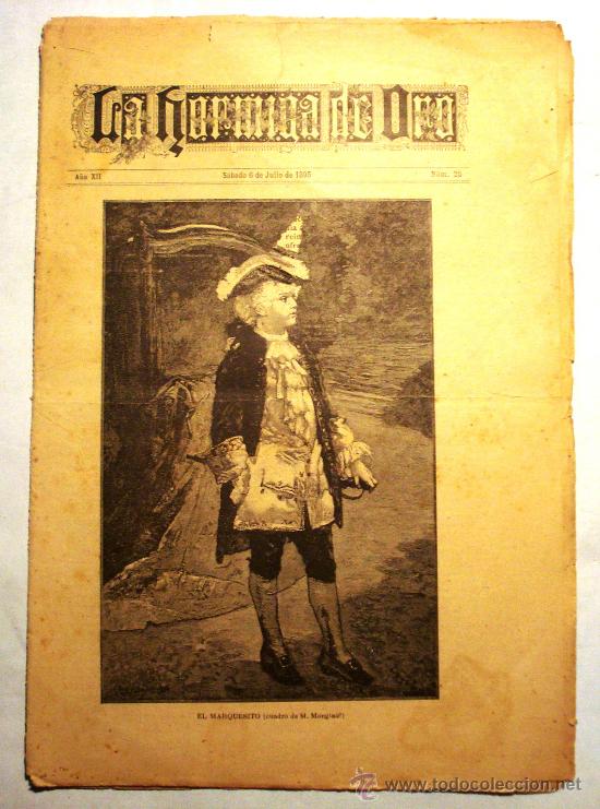 Coleccionismo de revistas y peri&oacute;dicos: REVISTA LA HORMIGA DE ORO - SABADO 6 DE JULIO 1895 - N&ordm; 25 -