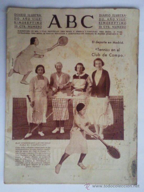 Coleccionismo de revistas y peri&oacute;dicos: PERIODICO ABC, N&ordm; 9002, 30 DE NOVIEMBRE  DE 1931