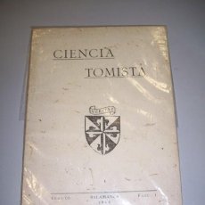 Coleccionismo de Revistas y Periódicos: CIENCIA TOMISTA : PUBLICACIÓN BIMESTRAL(...) AÑO 35, NÚM. 206, TOMO 66. FASC. 1, ENERO-JUNIO 1944
