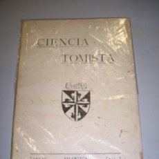 Coleccionismo de Revistas y Periódicos: CIENCIA TOMISTA : PUBLICACIÓN BIMESTRAL(...) AÑO 35, NÚM. 210, TOMO 68, FASC. 5, SEP-OCT 1944