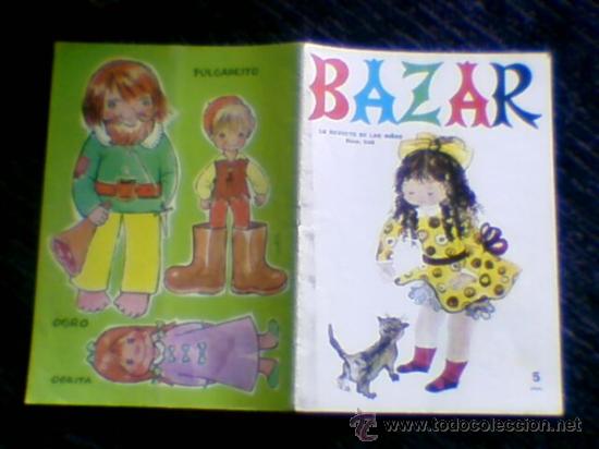 Collection Magazines and Newspapers: Revista Bazar para ni&ntilde;as con recortable mu&ntilde;ecos cuento pulgarcito    n&ordm; 540  a&ntilde;os 50