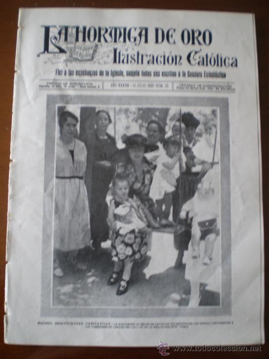 Coleccionismo de revistas y peri&oacute;dicos: LA HORMIGA DE ORO N&ordm; 23 (10/07/20) TORELLO SANTA LI&Ntilde;A LERIDA FRONTANYA AVILA TARRASA TARRAGONA ORBO