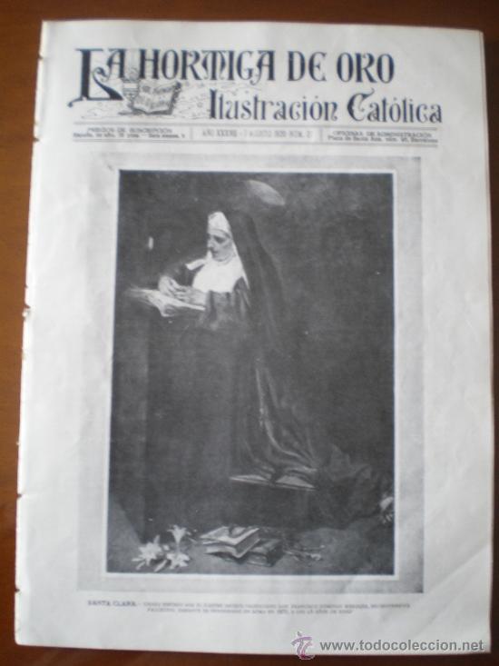 Coleccionismo de revistas y peri&oacute;dicos: LA HORMIGA DE ORO N&ordm; 27 (7/8/20) ALICANTE TARRAGONA SANTIAGO PAMPLONA MATARO ARCHANDA BADALONA MAYA