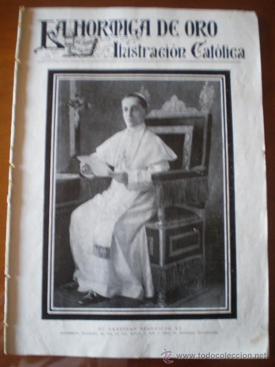 Coleccionismo de revistas y peri&oacute;dicos: LA HORMIGA DE ORO N&ordm; 4 (28/1/22) MELILLA BARCELONA VATICANO BENEDICTO XV CARDENAL ALMARAZ