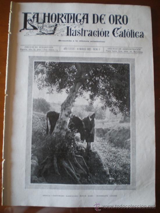 Coleccionismo de revistas y peri&oacute;dicos: LA HORMIGA DE ORO N&ordm; 9 (04/03/22) F.C. BARCELONA FUTBOL MELILLA ALICANTE MADRID CERAMICA PAPADO