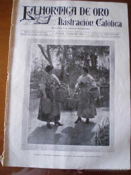 Coleccionismo de revistas y peri&oacute;dicos: LA HORMIGA DE ORO n&ordm; 25 (24/6/22) CONSTANTI TARRAGONA TETUAN MELILLA MURCIA EIBAR CASTELLNOU LERIDA
