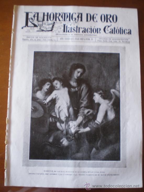 Coleccionismo de revistas y peri&oacute;dicos: LA HORMIGA DE ORO N&ordm; 28 (15/07/22) MANRESA VALENCIA TARRAGONA MELILLA MADRID SAN SEBASTIAN