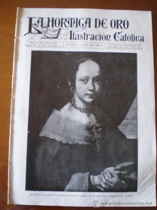 Coleccionismo de revistas y peri&oacute;dicos: LA HORMIGA DE ORO n&ordm; 31 (5/8/22) ADARZO SANTANDER COLONIA GUELL ROMA LERIDA CANFRANC VICH
