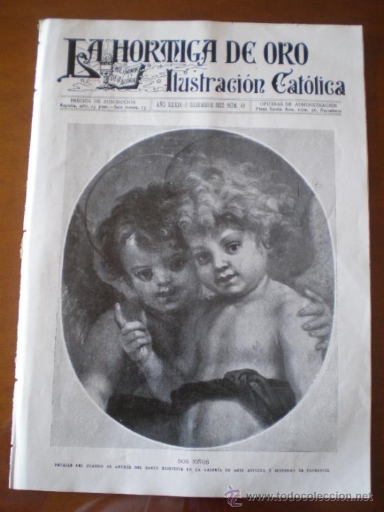 Coleccionismo de revistas y peri&oacute;dicos: LA HORMIGA DE ORO N&ordm; 49 (09/12/22) MELILLA AVIACION MADRID VALENCIA CARABANCHEL HIDROAVION