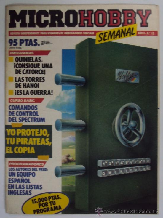 Coleccionismo de Revistas y Peri&oacute;dicos: MICROHOBBY, A&Ntilde;O I N&ordm; 12 SEMANAL. (REVISTA PARA ORDENADORES SINCLAIR, SPECTRUM)