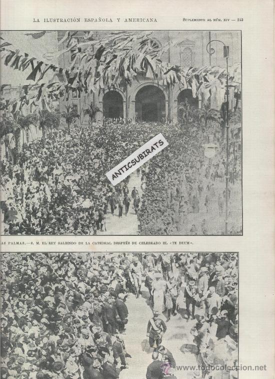 Collezionismo di Riviste e Giornali: REVISTA A&Ntilde;O 1906 EL REY EN CANARIAS SANTA CRUZ DE TENERIFE GUANCHES OROTAVA LAS PALMAS TEJEDA GALDAR