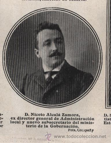 Coleccionismo de Revistas y Peri&oacute;dicos: D. Niceto Alcal&aacute; Zamora - 1910
