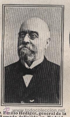 Coleccionismo de Revistas y Peri&oacute;dicos: El general de la Armada D. Emilio Hediger - 1910