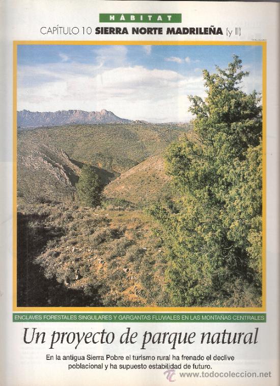 Coleccionismo de revistas y peri&oacute;dicos: Sierra Norte Madrile&ntilde;a II. Capit. 10. Habitat. El Semanal. 1996.S/P (8 p&aacute;g.).
