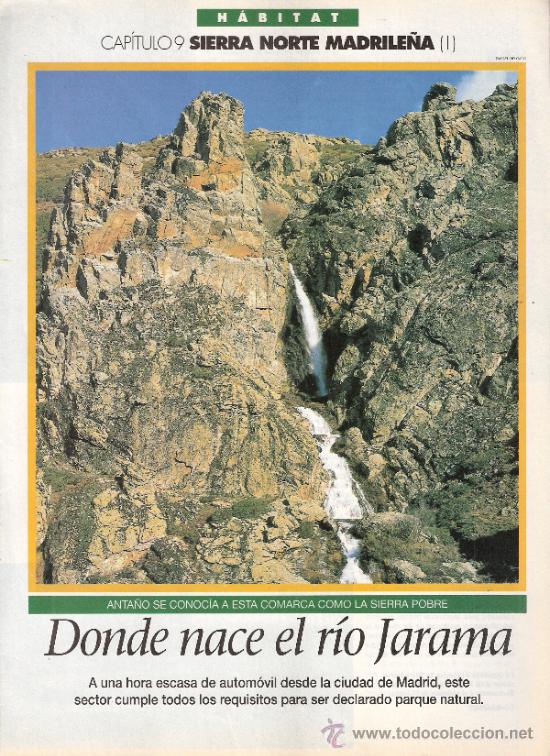 Coleccionismo de revistas y peri&oacute;dicos: Sierra Norte Madrile&ntilde;a II. Capit. 9. Habitat. El Semanal. 1996.S/P (8 p&aacute;g.).