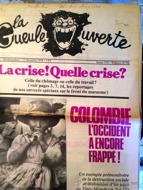Coleccionismo de revistas y peri&oacute;dicos: la Gueule ouverte n&ordm;240 1978
