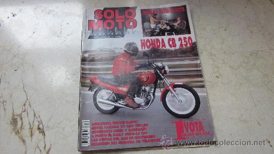 Coleccionismo de revistas y peri&oacute;dicos: REVISTA SOLO MOTO ACTUAL 25 DICIEMBRE 1991 - HONDA CB 250