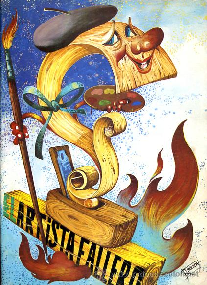 Coleccionismo de Revistas y Peri&oacute;dicos: REVISTA FALLERA , EL ARTISTA FALLERO 1977 , FALLAS DE VALENCIA ,ORIGINAL ,F969
