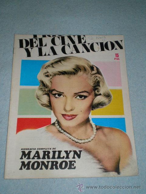 Coleccionismo de revistas y peri&oacute;dicos: REVISTA CON MARILYN MONROE - BIOGRAFIA - 1969 - CON POSTER CENTRAL - RARA