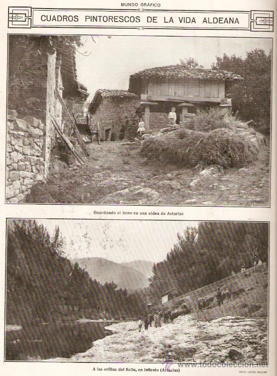 Collection Magazines and Newspapers: A&Ntilde;O 1916.ANIS LA ASTURIANA OVIEDO ROCAS CORPUS VALENCIA GIGANTES GIGANTONES INFIESTO HORREO