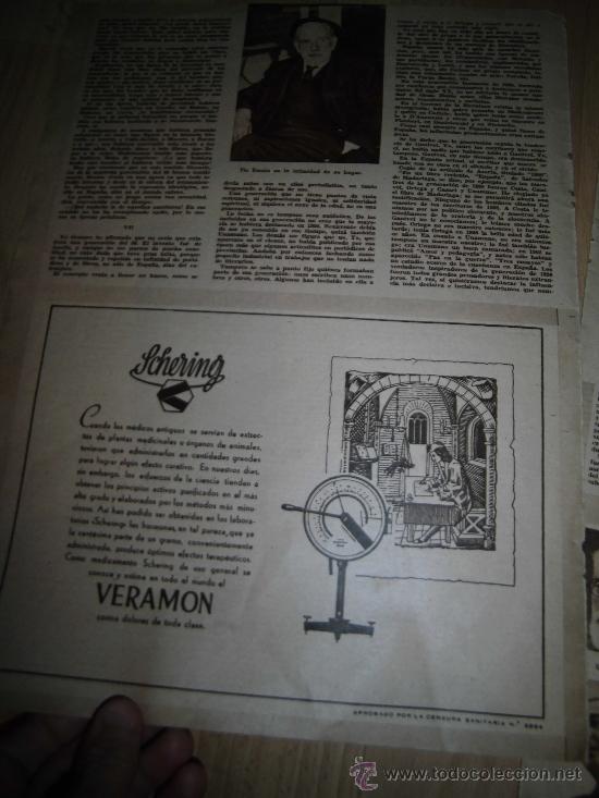 Coleccionismo de Revistas y Peri&oacute;dicos: VERAMON  CONTRA LOS DOLORES HOJA REVISTA SEMANA 1943