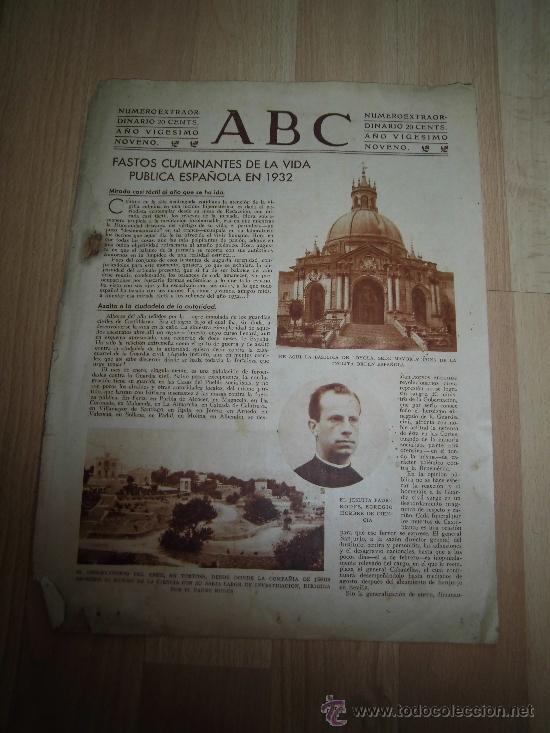 Coleccionismo de Revistas y Peri&oacute;dicos: EL OBSERVATORIO DEL EBRO EN TORTOSA/JESUITA PADRE RODES /BASILICA DE LOYOLA HOJA REVISTA ABC  1932