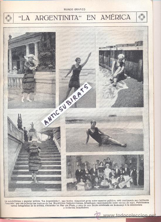 Collezionismo di Riviste e Giornali: REVISTA A&Ntilde;O 1921 LA ARGENTINITA CONQUISTA AMERICA ACORAZADO PELAYO EN FERROL INFERMERAS  PUERTOLLANO
