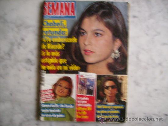 Coleccionismo de Revistas y Peri&oacute;dicos: SEMANA,NATI ABASCAL-CHABILI,&iquest;YO EMBARAZADA?-AMPARO LARRA&Ntilde;AGA-BIKINIS-NIEVES HERRERO-CARMEN SEVILLA.