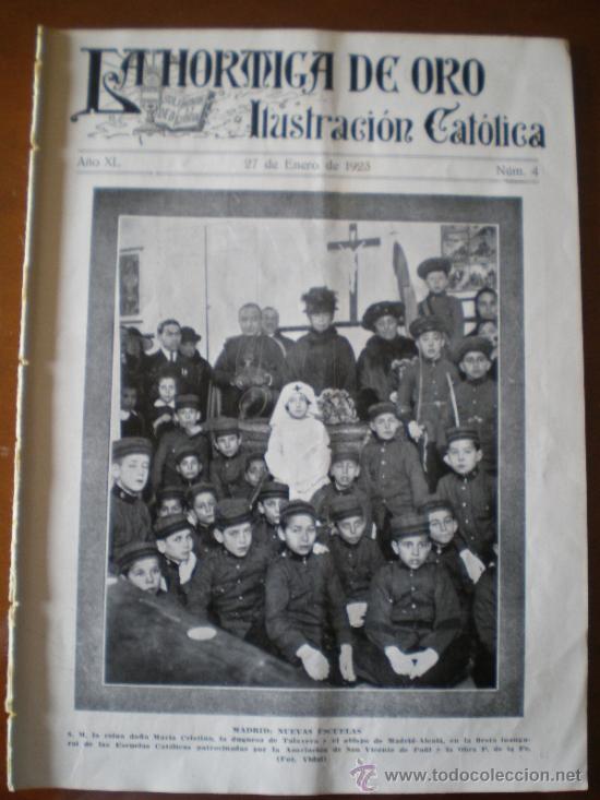 Coleccionismo de revistas y peri&oacute;dicos: LA HORMIGA DE ORO N&ordm; 4 (27/1/23) REUS BARCELONA FUTBOL SABADELL CICLISMO TARRAGONA RECASESNS