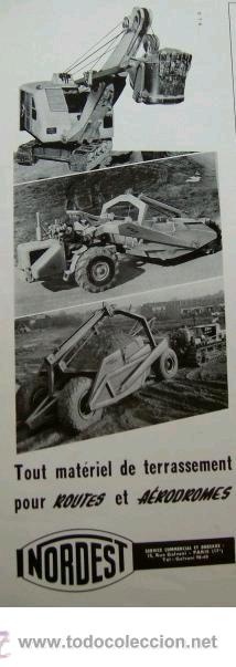 Collezionismo di Riviste e Giornali: TOUT MATERIEL DE TERRASSEMENT POUR ROUTES ET AERODROMES **NORDEST** (A&Ntilde;OS 50)