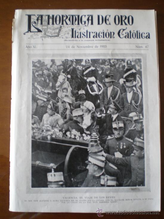 Coleccionismo de revistas y peri&oacute;dicos: LA HORMIGA DE ORO N&ordm; 47 (24/11/23) VALENCIA SEVILLA CORDOBA AZUL ARGENTINA ALFONSO XIII