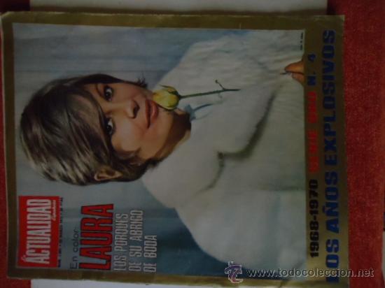 Collection Magazines and Newspapers: ANTIGUA REVISTA ACTUALIDAD N&ordm;1003 25 MARZO 1971, PORTADA LAURA VALENZUELA.