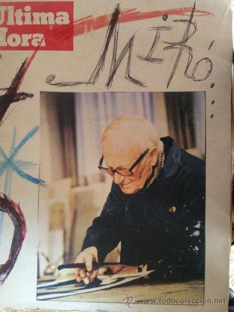 Coleccionismo de Revistas y Peri&oacute;dicos: Homenage a Joan Mir&oacute;, peri&oacute;dico-libro de Ultima hora 1978
