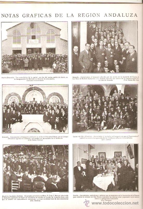 Collectionnisme de Revues et Journaux: A&Ntilde;O 1927 EIBAR DISPENSARIO ATARFE GRANADA LLORET INUNDACIONES ATENEO SEVILLA TELEFONICA CAN FEU
