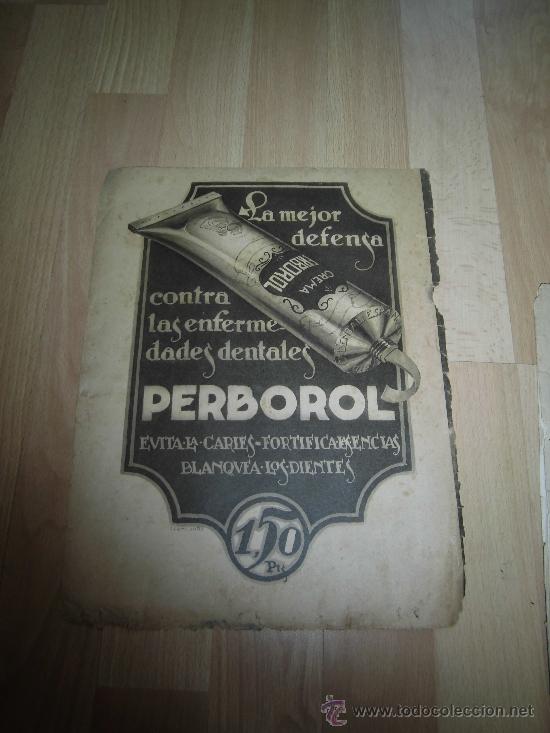 Coleccionismo de revistas y peri&oacute;dicos: PUBLICIDAD PERBOROL HOJA DE REVISTA ABC