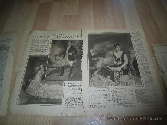 Coleccionismo de Revistas y Peri&oacute;dicos: LAS ULTIMAS OBRAS DE ANTONIO ORTIZ ECHAGUE 2 HOJAS DE REVISTA ABC