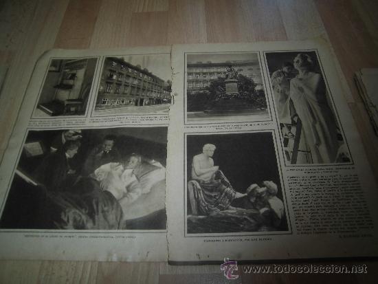 Coleccionismo de Revistas y Peri&oacute;dicos: EL PRIMER CENTENARIO DE LA MUERTE DE BEETHOVEN 2 HOJAS DE REVISTA ABC