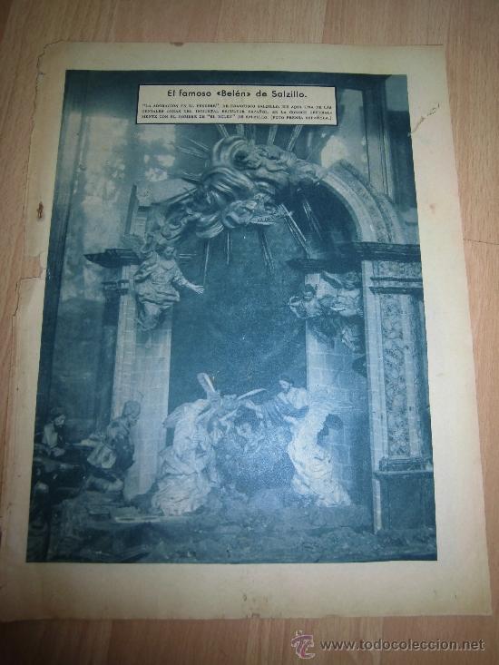 Coleccionismo de revistas y peri&oacute;dicos: EL FAMOSO BELEN DE SALZILLO / PUBLICIDAD LES PETITS SUISSES HOJA DE REVISTA ABC 1934