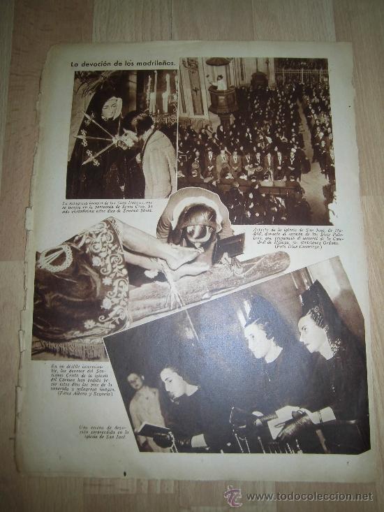 Coleccionismo de Revistas y Peri&oacute;dicos: LA DEVOCION DE LOS MADRILE&Ntilde;OS  HOJA DE REVISTA ABC 1936