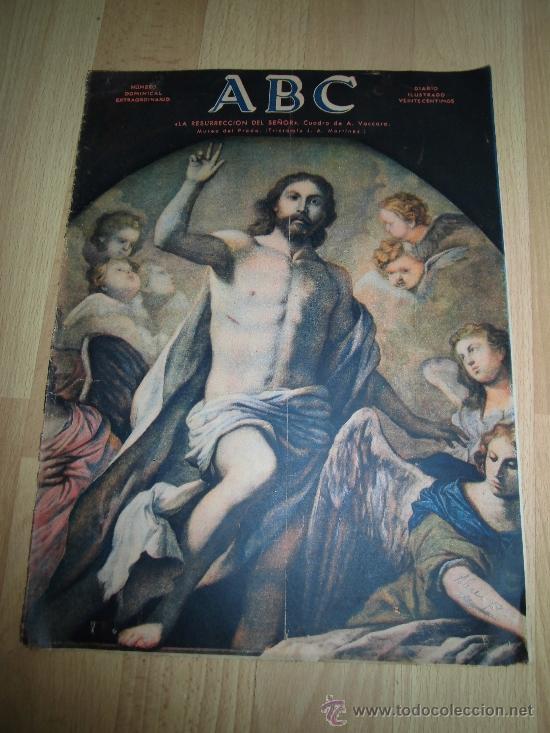 Coleccionismo de revistas y peri&oacute;dicos: LA RESURRECCION DE VACCARO /LA RESURRECCION ESCUELA FLORENTINA HOJA DE REVISTA ABC 1933