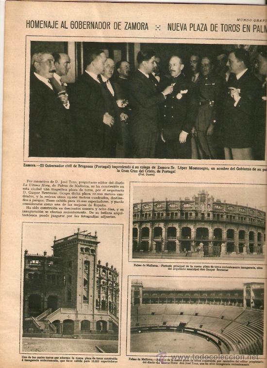 Coleccionismo de Revistas y Peri&oacute;dicos: A&Ntilde;O1929 PEPE ROMEU MARTINEZ ANIDO LA CORU&Ntilde;A SANATORIO LABACA MELILLA CADIZ NAVAL PALMA MALLOCA TOROS