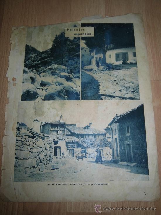Coleccionismo de revistas y peri&oacute;dicos: VALLE DEL TIETAR PIEDRALAVES(AVILA) HOJA DE REVISTA ABC  1934