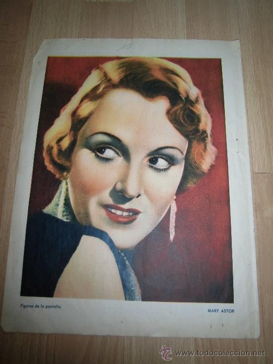 Coleccionismo de revistas y peri&oacute;dicos: ACTRIZ MARY ASTOR HOJA DE REVISTA ABC  1934