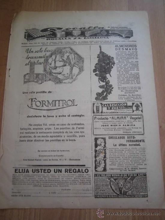 Coleccionismo de revistas y peri&oacute;dicos: PUBLICIDAD RADIO EMERSON  / PASTILLAS FORMITROL  HOJA DE REVISTA ABC  1933