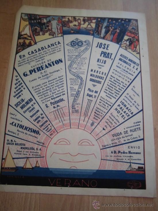 Coleccionismo de revistas y peri&oacute;dicos: PUBLICIDAD VARIADA NEGOCIOS MADIRD  SALAMANCA   HOJA DE REVISTA ABC  1933