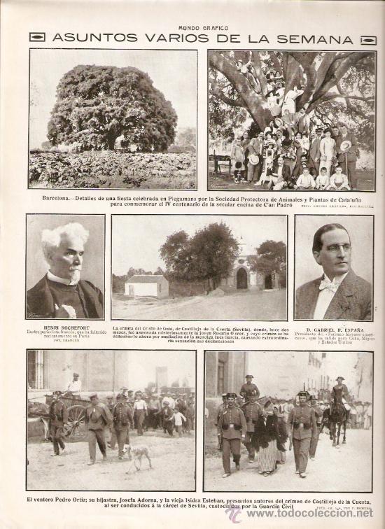 Coleccionismo de Revistas y Peri&oacute;dicos: A&Ntilde;O1913 VIEGO PUENTE POMBAYON PLEGAMANS ALZINA CAN PADRO CASTILLEJA DE LA CUESTA JOYERIA LOSADA FORD