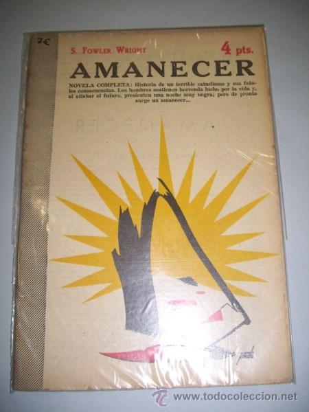 Collectionnisme de Revues et Journaux: OWLER WRIGHT, S. Amanecer : novela completa (Revista literaria Novelas y Cuentos)
