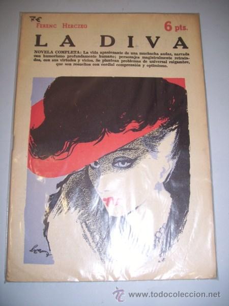 Collectionnisme de Revues et Journaux: HERCZEG, Ferenc. La diva : novela completa (Revista literaria Novelas y Cuentos)
