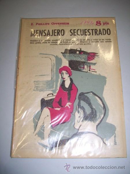 Collezionismo di Riviste e Giornali: PHILLIPS OPPENHEIM, E. Mensajero secuestrado (Revista literaria Novelas y Cuentos)