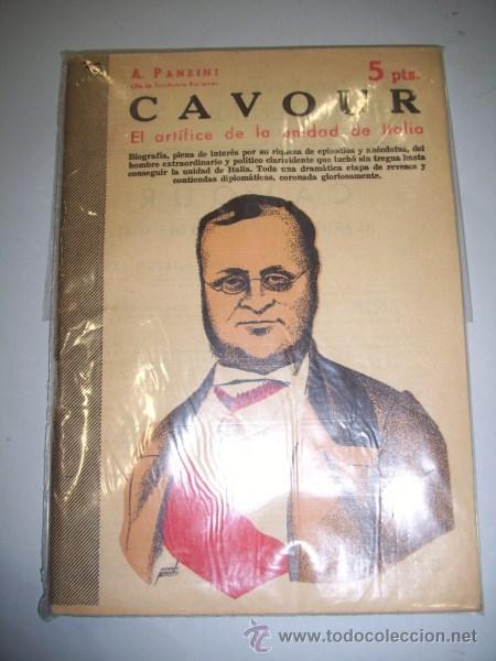 Collezionismo di Riviste e Giornali: PANZINI, A. Cavour : (El art&iacute;fice de la unidad de Italia) (Revista literaria Novelas y Cuentos)